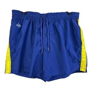 Nikben Studio Navy Yellow Men’s XL Swim Shorts Trunks Polyester